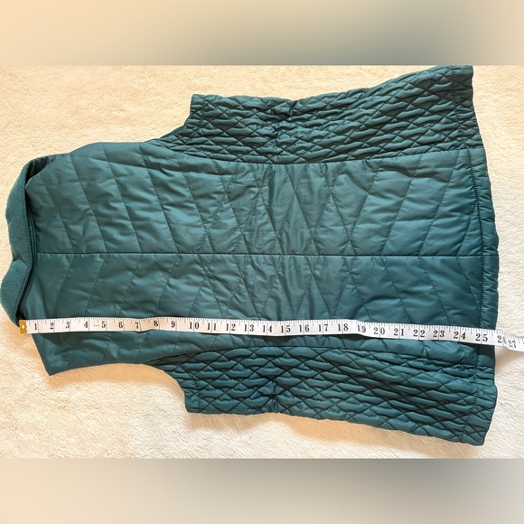 L.L. Bean | teal turquoise soft lined quilted vest sz small everyday casual - Picture 4 of 6